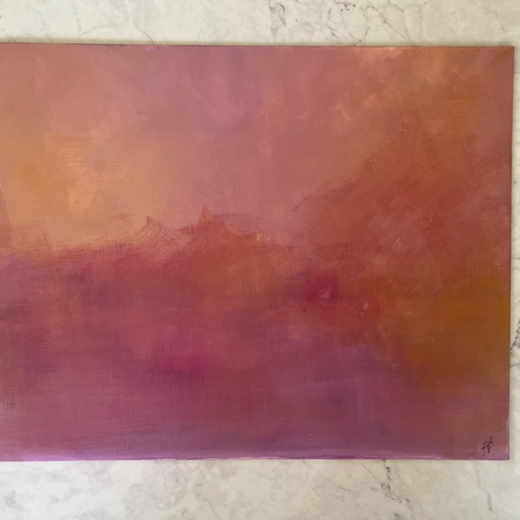 Turners Dream - Abstract Acrylic Painting | Original Artwork 16x20 Canvas Panel - Picture 3 of 13